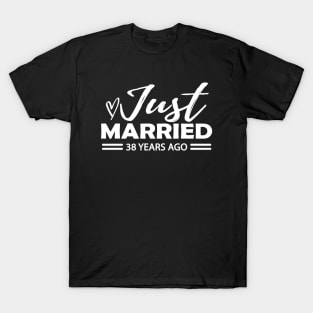 38th Wedding Anniversary - 38 years anniversary T-Shirt